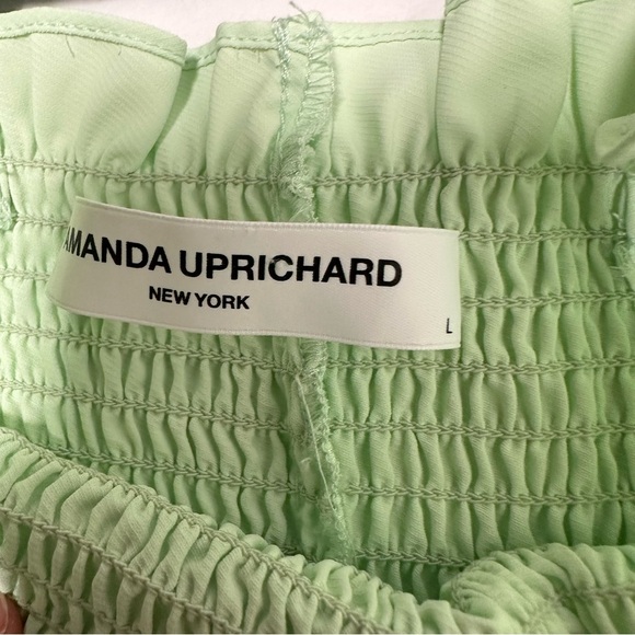 Amanda Uprichard Adelene Green Flutter Sleeve Sundress size L - Picture 8 of 10